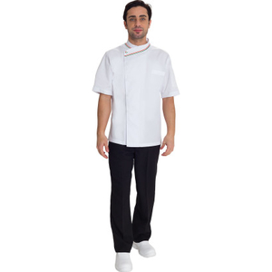 GIACCA CHEF TRIM CON BOTT.PRESS. E PROF. TRICOLORE M/ C TG S