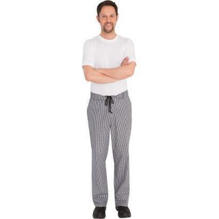 PANTALONE A QUADRETTI BIANCO/NERO S